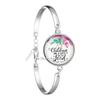 Neues Mode-Bibelvers-Armband Handgefertigtes Glasarmband Schriftzitat Schmuck Christliches Geschenk für Frauen Männer