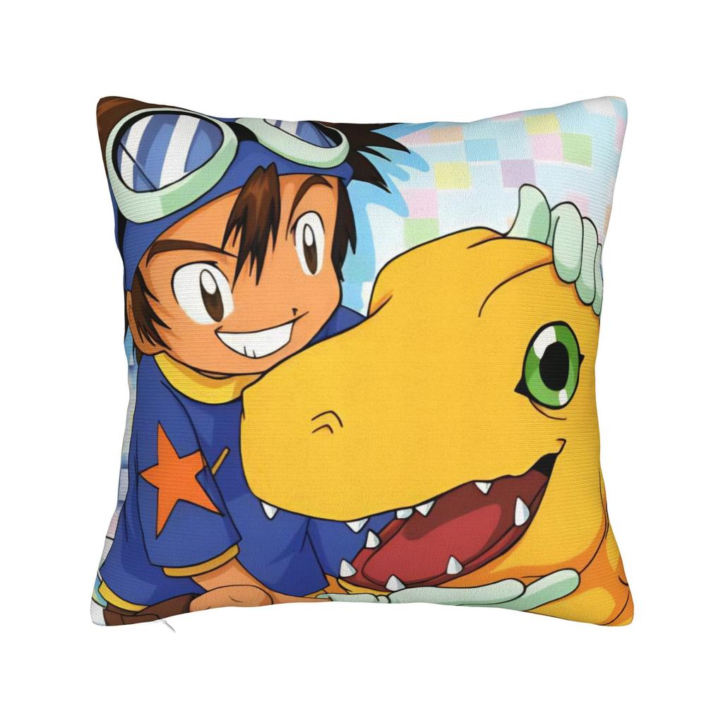 Digimons Cartoon Square Pillow Case Cushion Covers Fashion Polyester Decor Pillowcase For Home 40X40Cm