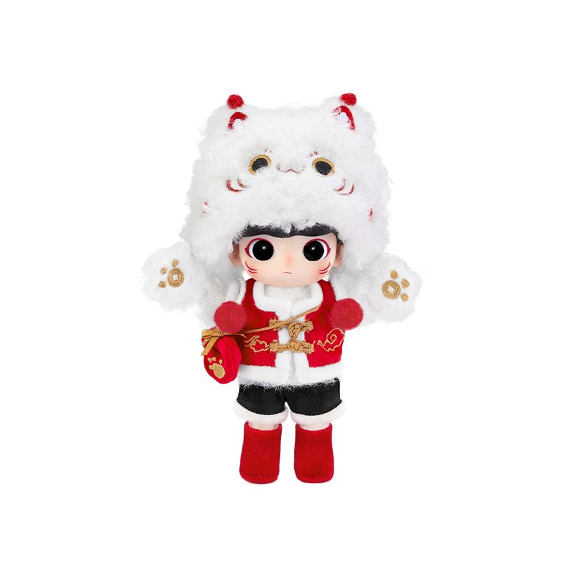 New POP MART DIMOO Treasure Lucky Cat 2024 Year Of The Dragon New Year Edition Trendy Figures 14cm PPMT-2312-0064