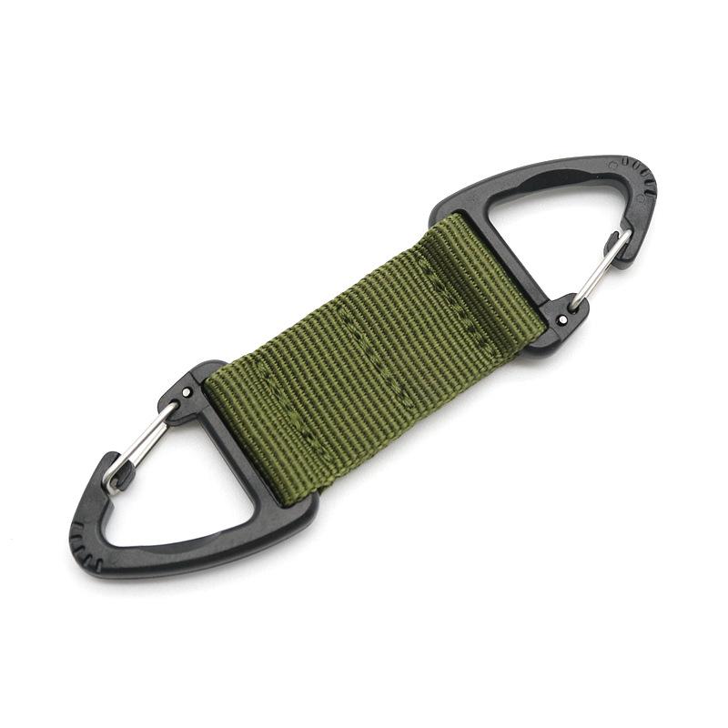 1PCS Outdoor Triangle Buckle Multifunctional Carabiner Webbing Buckle Belt Clip Hanging Key Hook for Climbing Camping Hiking