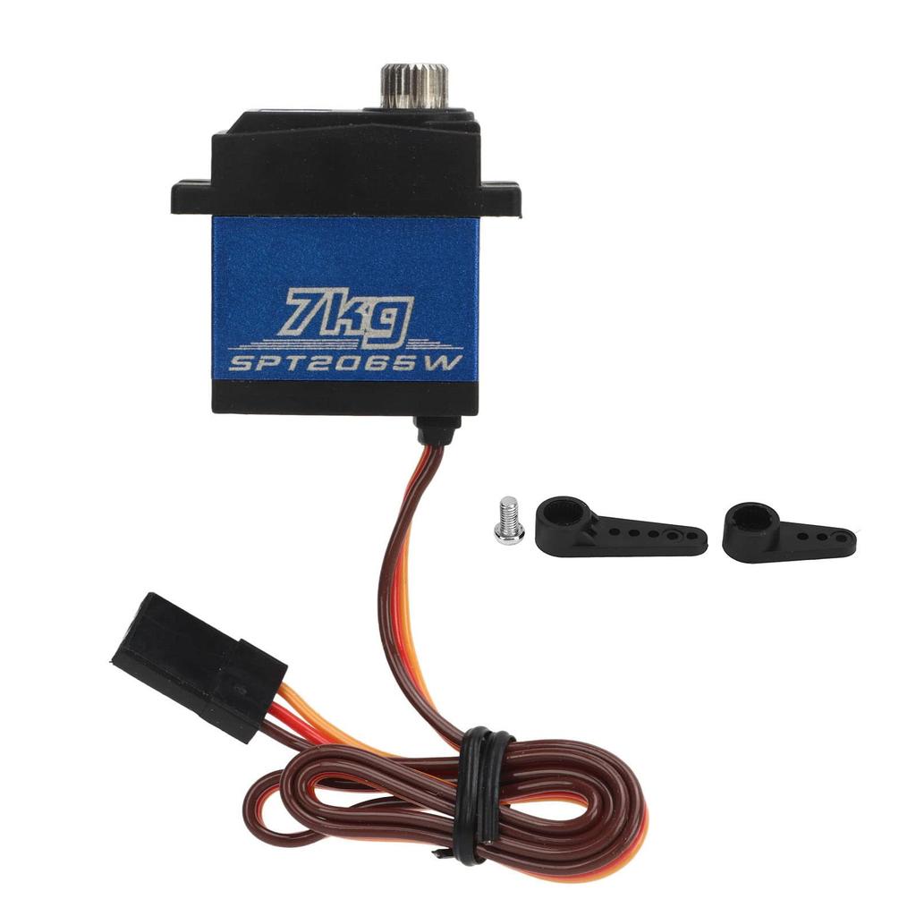 Ongwan High Torque Full Metal Digital Steering Servo SPT2065 7KG Digital Servo Gear Steering Servo Lightweight RC Car Servo for SCX10 III 1/10 RC Car