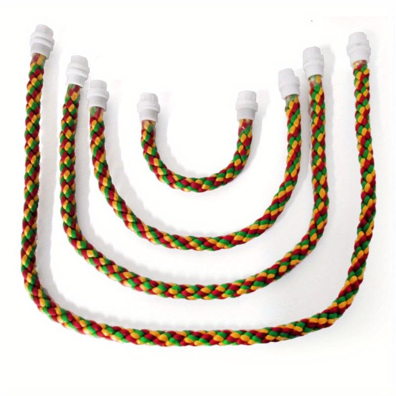 1 Stück Vogelspielzeug Langlebiges Baumwollseil Mehrfarbig Haustier Papagei Stehende Sitzstangen für Nymphensittich Papageienkäfig Spielzeug Haustier Vogelspielzeug.