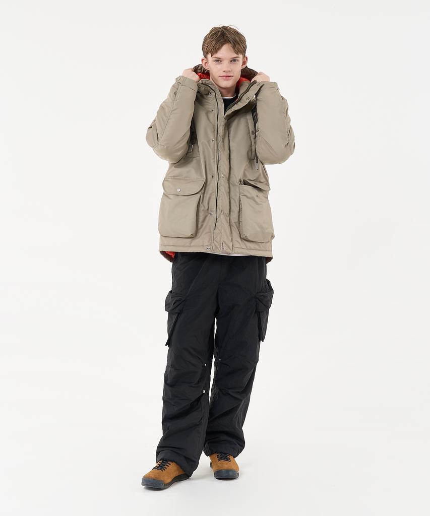 AECA N3B Hooded Military Parka-Light Gray