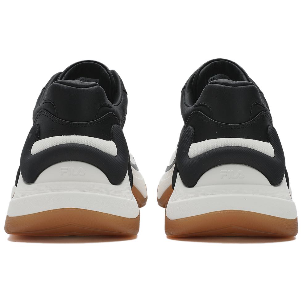 Fila Diva Fabric Top Grain Leather Mesh Comfortable Low-Top Lifestyle Sneakers Women Sneakers Black White F12W421118FBK