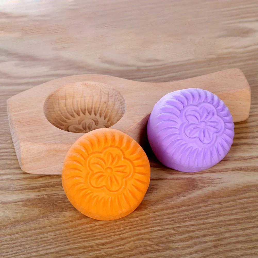Household Kitchen Handmade Buns Pastry DIY Wooden Mold Multipurpose Various Shapes Chocolate Ice Cake Mold for Dessert Baking