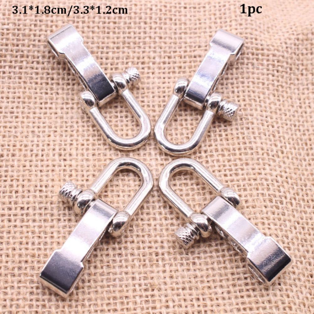 Zinc Alloy Rope Paracord Buckle Survival Bracelets O-Shaped Shackle  Outdoor Accessories