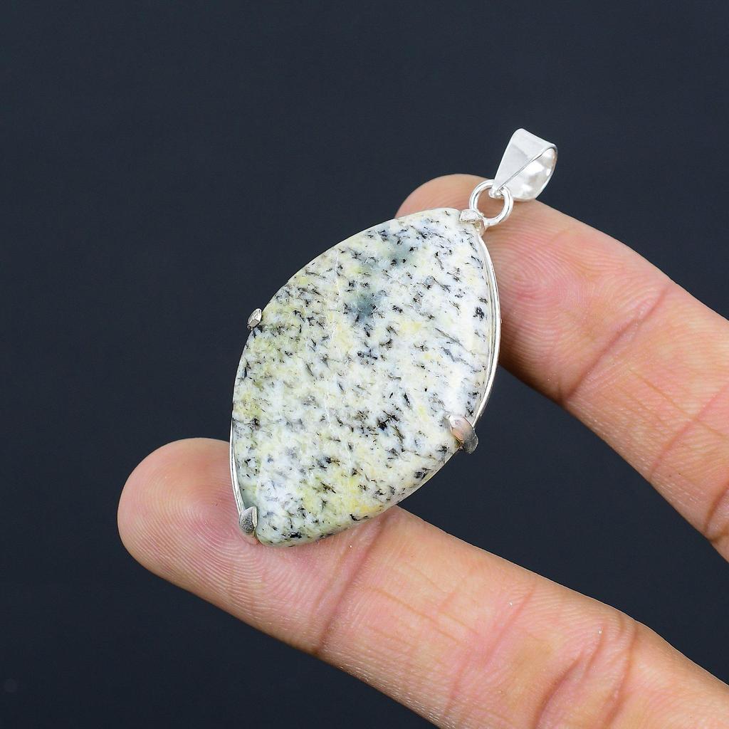 Memorial Day Deal K2 Jasper Gemstone 925 Sterling Silver Bezel Pendant Jewelry