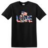 Live American Flag Boots T Shirt Patriotic Military Pride Tee