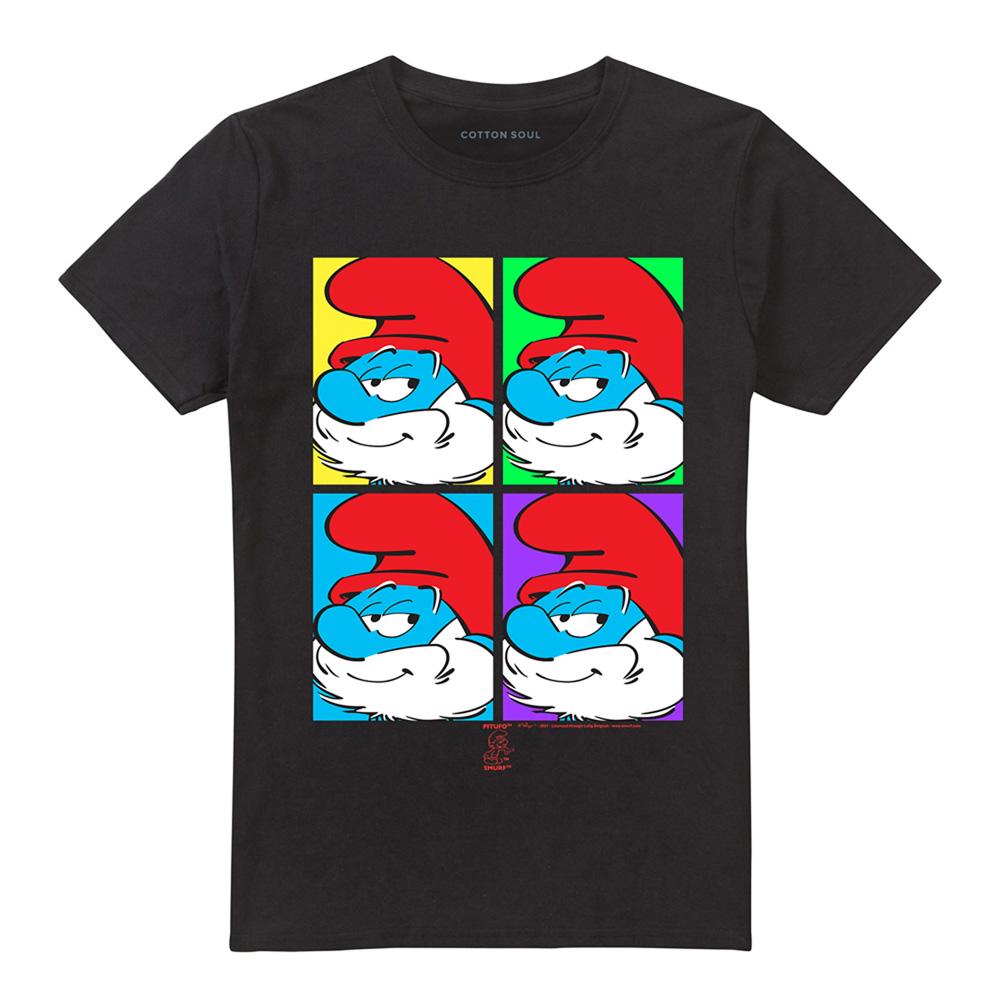 The Smurfs Unisex Adult Tiles T-Shirt