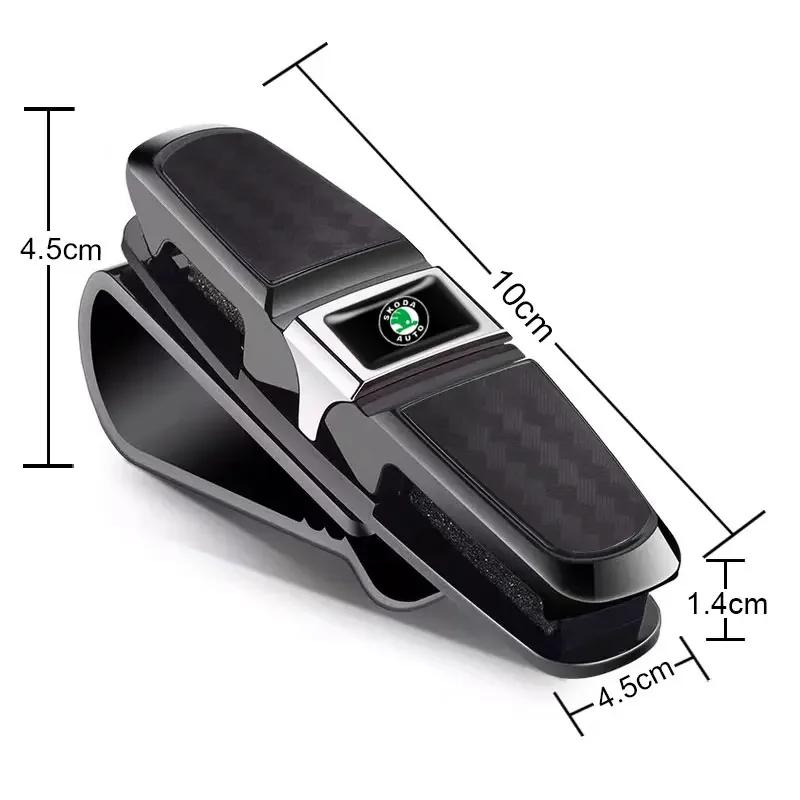 

Car Sticker 2025 New Driver Goggles Glasses Car Sponge Cloth Clip Auto Fastene for Skoda Fabia 2 Octavia 3 Rapid Superb Led Lugg чорний