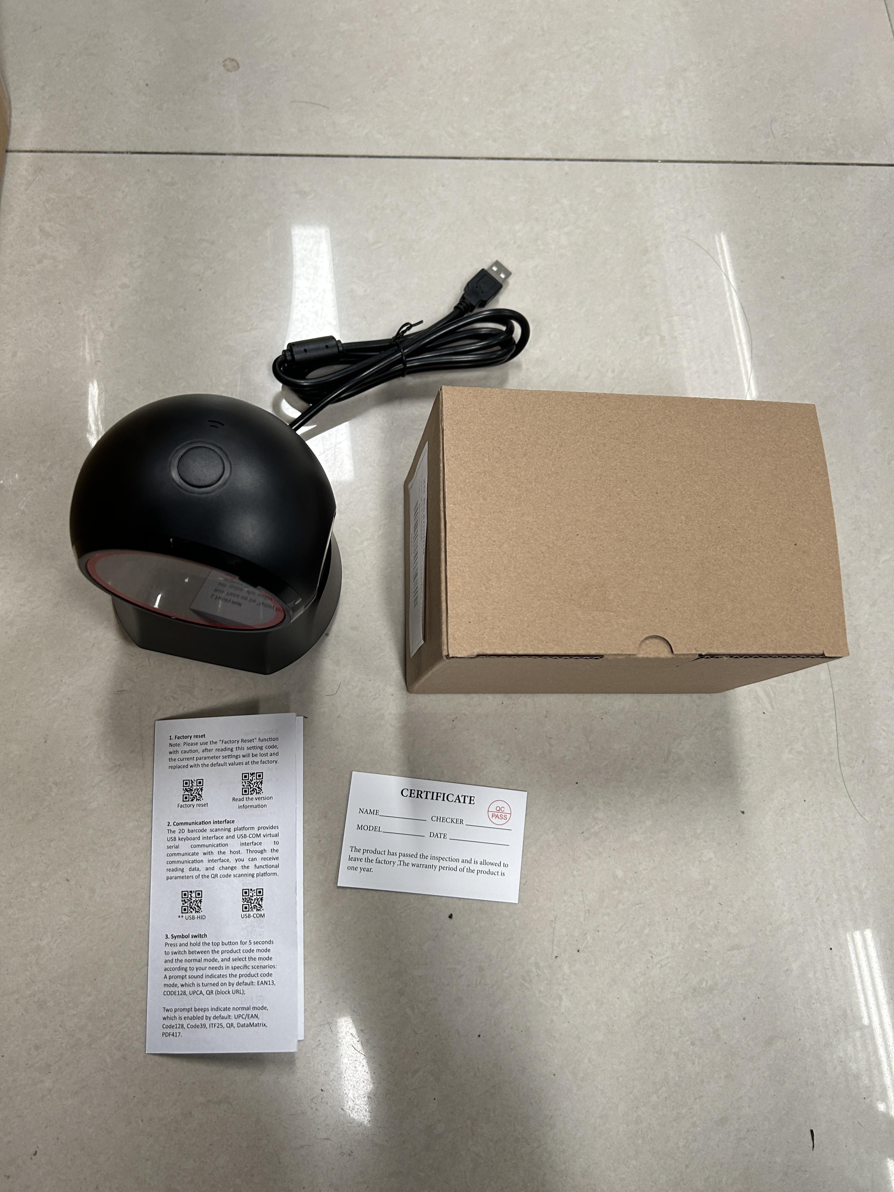 

X11-1000A 2D 1D QR Bar Scanner Omnidirectional Desktop Bar Scanner Automatic Bar Reader Hands- Scanning
