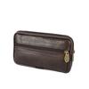 Men's Cowhide Leather Phone Waist Bag - Durable Vertical & Horizontal Styles for Sports & Construction Sites