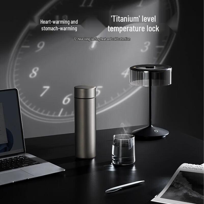 XIMX Double-Layer Pure Titanium Insulated Tea & Water Bottle