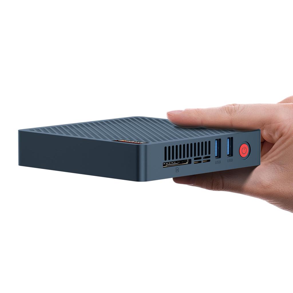 BOSGAME AG40 Mini PC with Intel Celeron N4020 Processor Up To 4GB 64GB Emmc TDP Dual Display 1000M USB Expandable SD SATA Windows 10 Pro 2.80 GHz,
