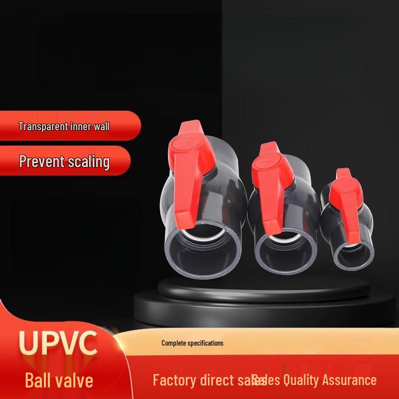 UPVC Deep Gray Adhesive Socket Ball Valve