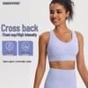 High-Intensity Shockproof Sports Bra with Side Support for Yoga, Running, and Fitness