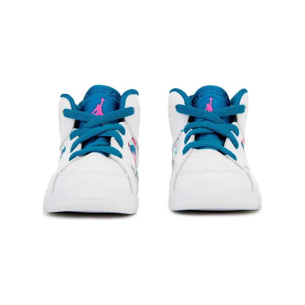 New Jordan 6 Retro White Laser Fuchsia Green Abyss TD 645127-153