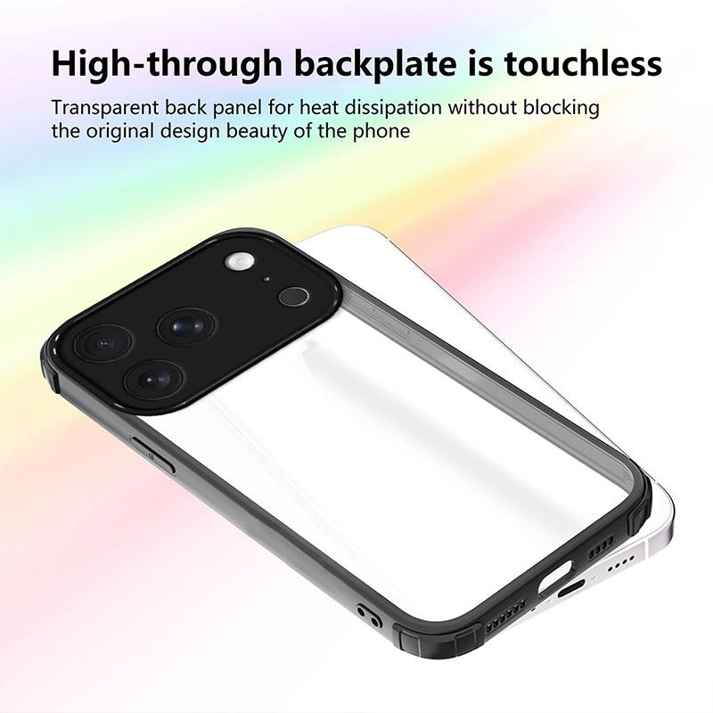 Shockproof Case For Iphone 17 Pro Hard Back Cover For Iphone 17 Pro Max TPU + PC Bumper Protective Capa Iphone17promax Coque
