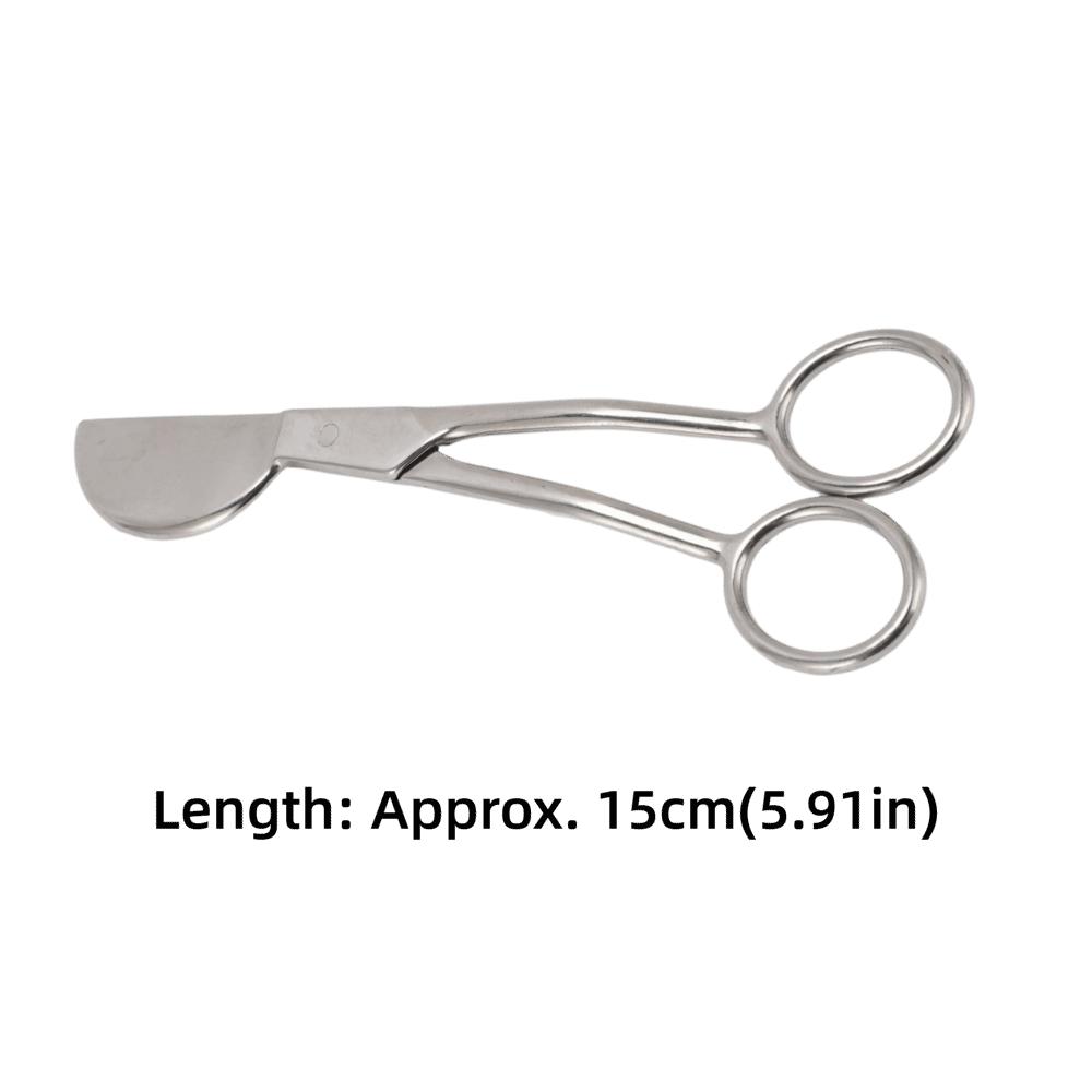 Double Bent Handle Duckbill Scissors 6 Inch Curved Offset Handle Carpet Scissors Silver Tufting Scissors Fabric Sewing