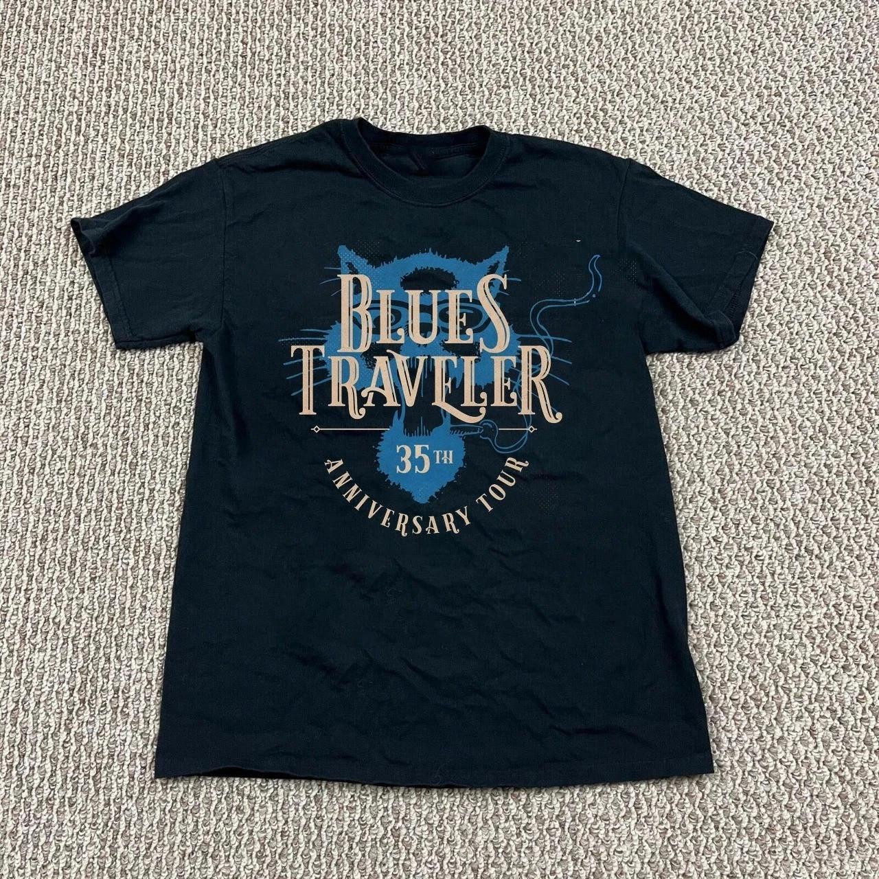 Blues Traveler Poster Tour Band 35th Anniversary Cotton T Shirt Full Size S-5XL S разноцветный