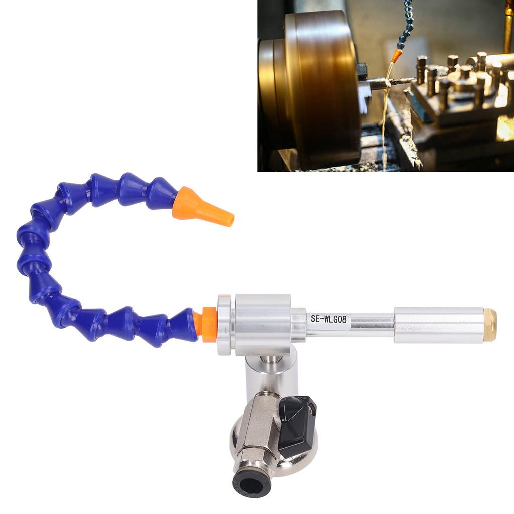 6 Pcs Set Cold Air Dry Cooling Gun 7 Bar 520BTU Aluminum Alloy Flexible Vortex Tube Cold Air Gun