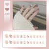 Press On Acrylic Fake Nails Set with Glue High Quality Handmade Nail Extension French Tips Woman False Short Nails Press Ons