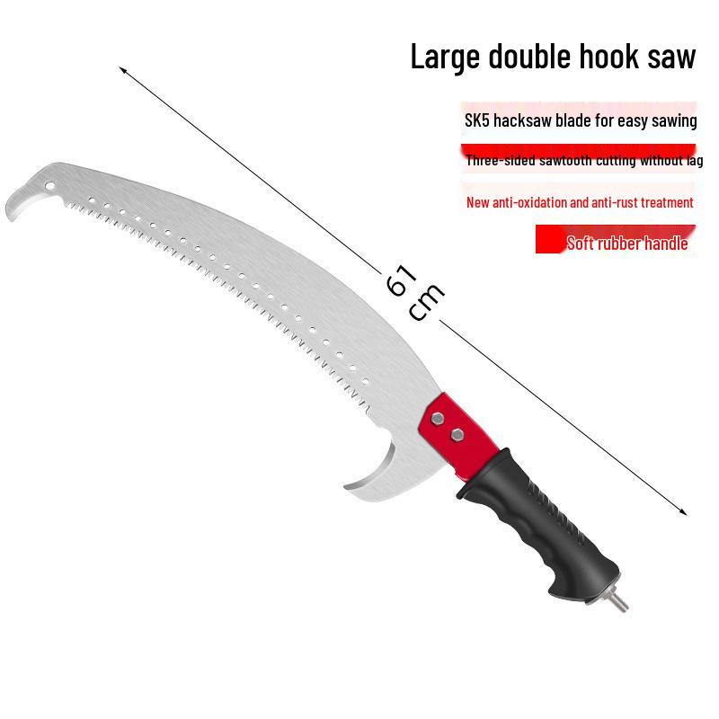 Telescopic Pole Saw: Long Reach Pruner for High Branches and Tree Cutting.
