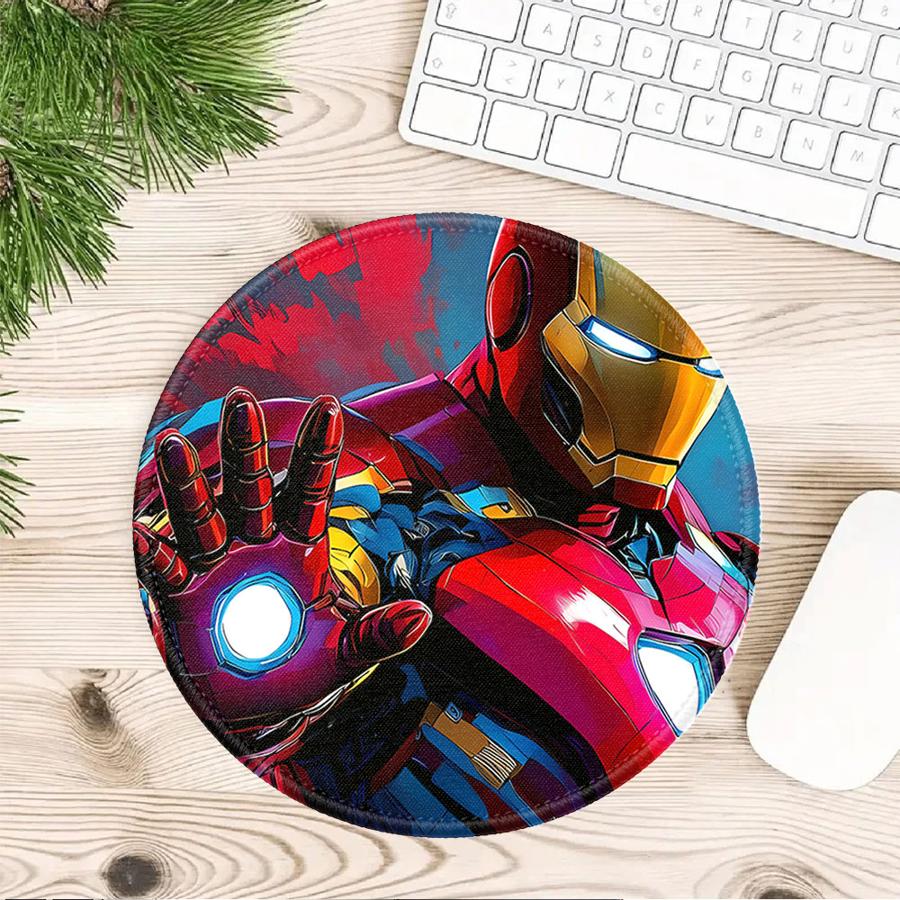 Marvel Iron Man 1 Stück Mauspads Büro-Pad Tastatur-Mauspad Schreibtischzubehör Spielkonsolen-Pad Computer-Laptop-Pad Overlock