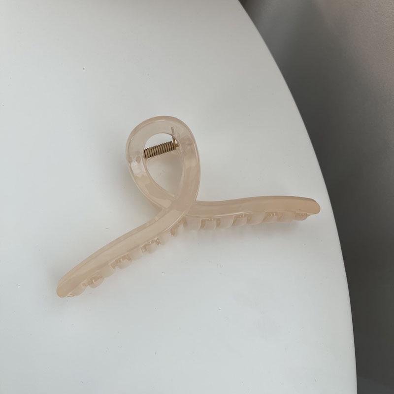 Große Damen-Haarklammer aus Kunststoff - Klemme für Dutt am Hinterkopf