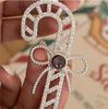 Best-Selling Custom Nano Photo Pendant - Christmas & Thanksgiving Candy Cane Design