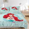 3pcs Mermaid Printed Bedding Set, Breathable And Soft, Machine Washable, Christmas Gift, Suitable for Bedroom Decoration, 108