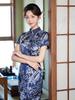 Sommer Retro Mittellanges Cheongsam: Eleganter chinesischer Stil für den Alltag, perfekt für Mütter 2025.