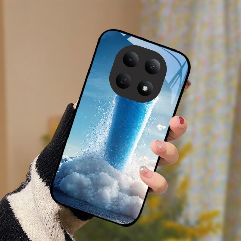 Glass Case For Xiaomi Poco M8 5G Fashion Hard PC Tempered Glass Phone Case Back Cover For Redmi Note 15 Note15 5G Funda Bumper