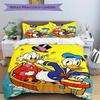 3pcs Donald Duck & Scrooge McDuck Adventure Quilt Set Soft and Comfortable Bedroom, Guest Room and Dorm Decor Bedding Set S030
