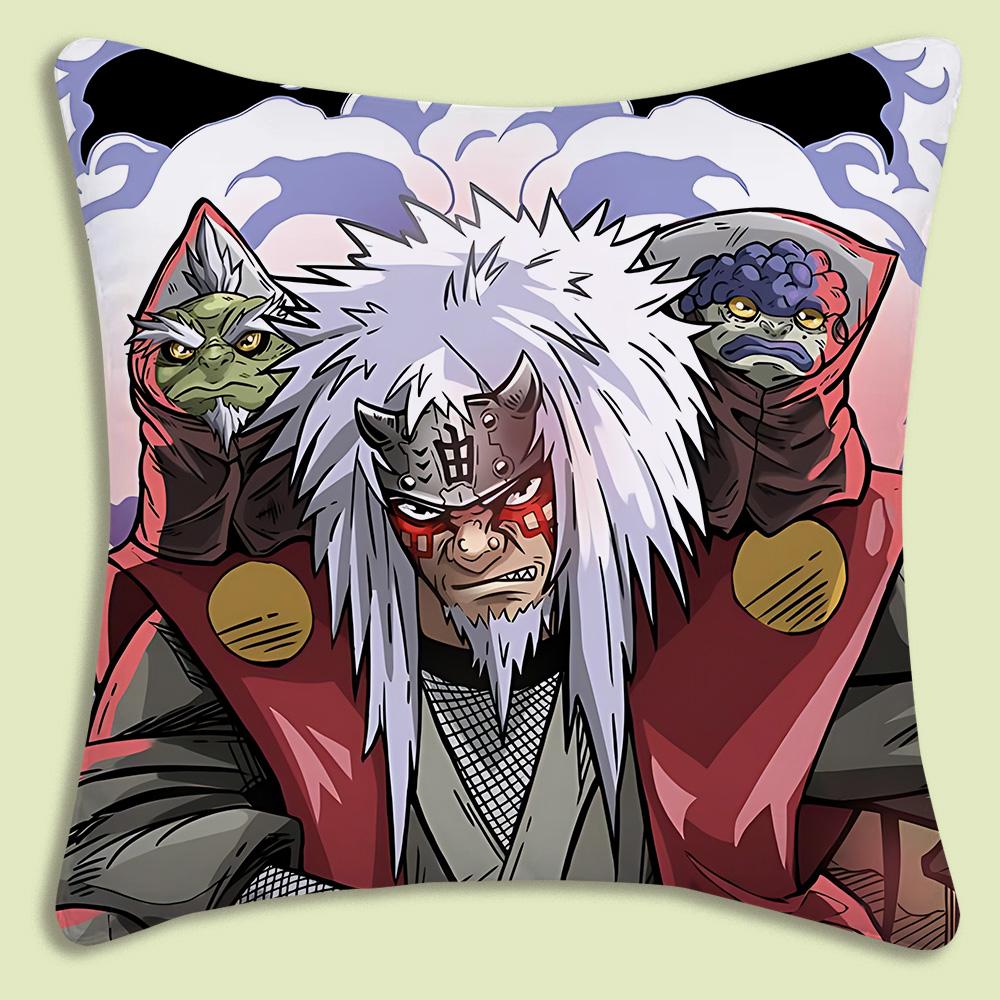 Hot Cartoon Anime Cool NNARUTOS Pillow Covers Cartoon Sofa Decorative Home Doublesided Printing Short Plush Cute Cushion Cover