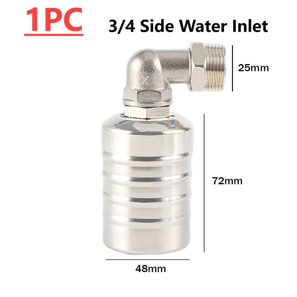 Zawór kulowy pływający ze stali nierdzewnej, automatyczny zawór kontroli poziomu wody, zawór pływakowy 1/2 3/4, zawór odcinający wieżę ciśnień w zbiorniku wody