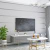 Simple Imitation Deer Skin Velvet Wallpapers Plain Non Woven Fabric Wide Stripe Living Room TV Background Decoration Wallpaper