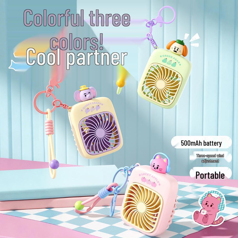 

Stylish Summer Cartoon Small Desktop & Handheld Fan for Students - Strong Wind, Outdoor/Hanging Ornament Electric Fan Cartoon Popular Item