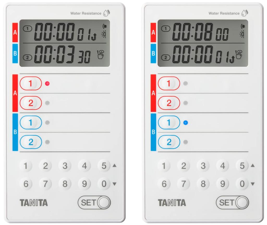 Tanita Commercial Digital Timer Washable Type 100 Hour Counter White TD-428-WH