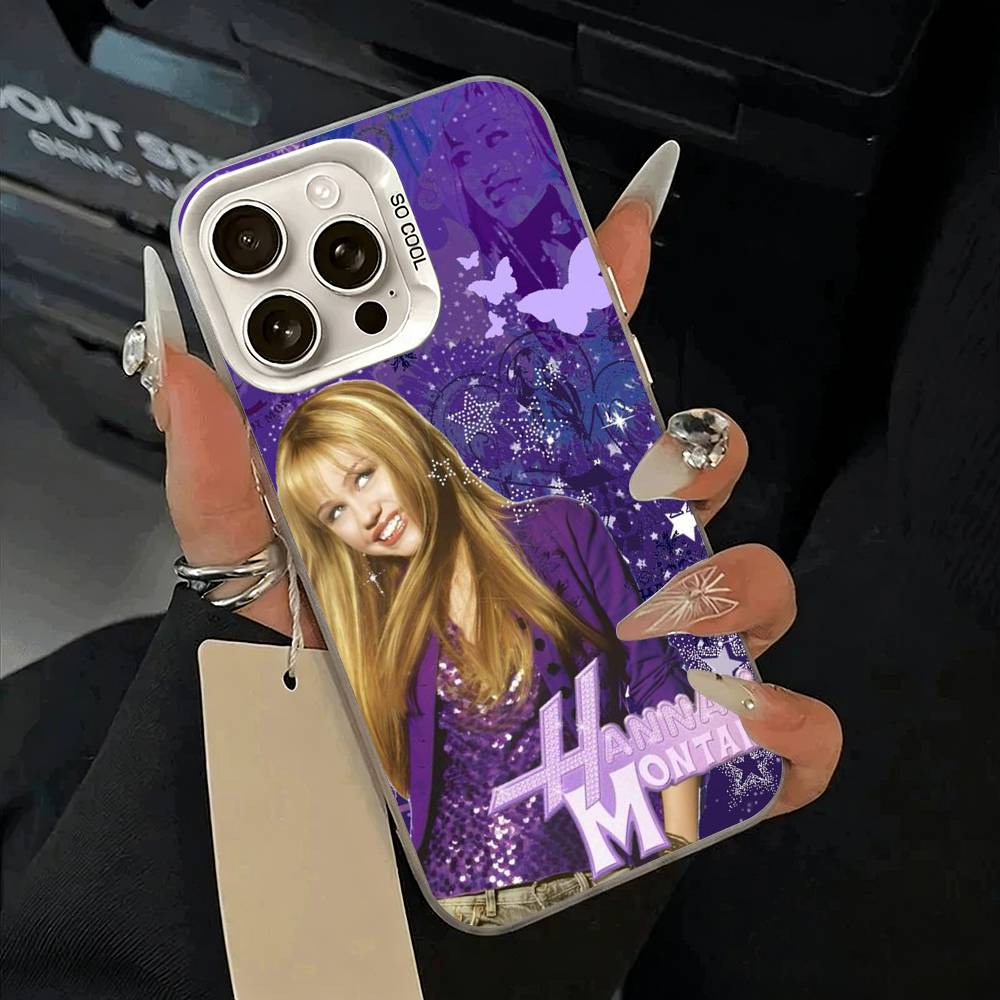 H-Hannah-M- Montana Phone Case For IPhone 17 Air 16 15 14 13 12 11 Pro Max White  Sliver  Hard Cover