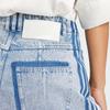 adidas Originals X KSENIASCHNAIDER Women's Frayed Denim Skirt Light Denim IU2509