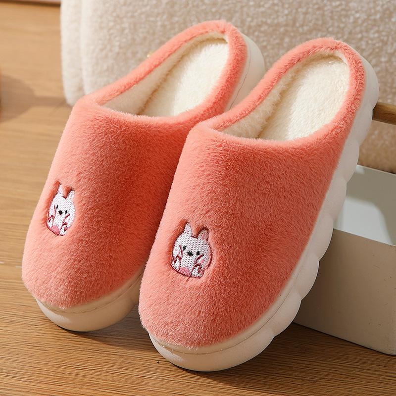 Unisex Non-Slip Warm Cotton Slippers for Home and Office - Winter Collection