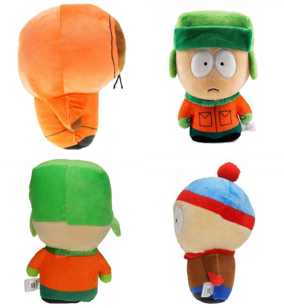 Breloc South Park cu jucării de pluș Kyle, Cartman și Kenny