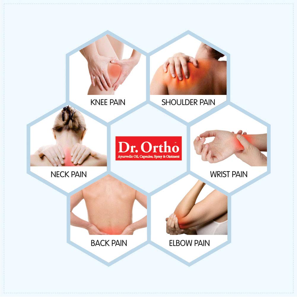 Dr.Ortho Ayurvedic Capsules 30 Caps Pack Of 3 for Joint Comfort and Muscle Support Natural Relief