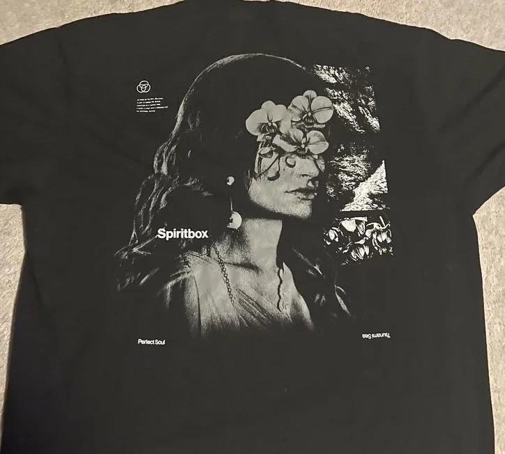 Spiritbox Tsunami Sea Tour 2025 Perfect Soul Короткий рукав Черная футболка S-5XL Унисекс Футболка S