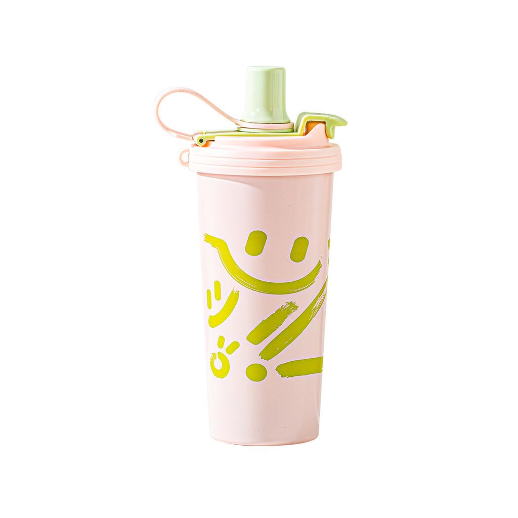 New 111 Stainless Steel Double Drink Coffee Cup Large Capacity Vacuum Thermos Cup Outdoor Portable Portable Straw Cup