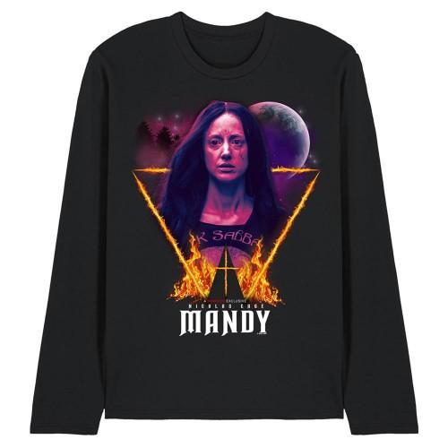 Mandy Unisex Adult Burning Triangle Long-Sleeved T-Shirt