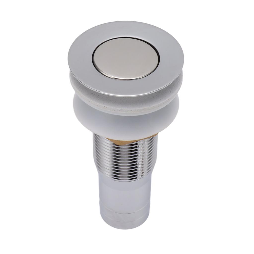 Bathroom Sink Drain Stainless Steel Polished Electroplated Flip Top Anti Blocking Short Vanity