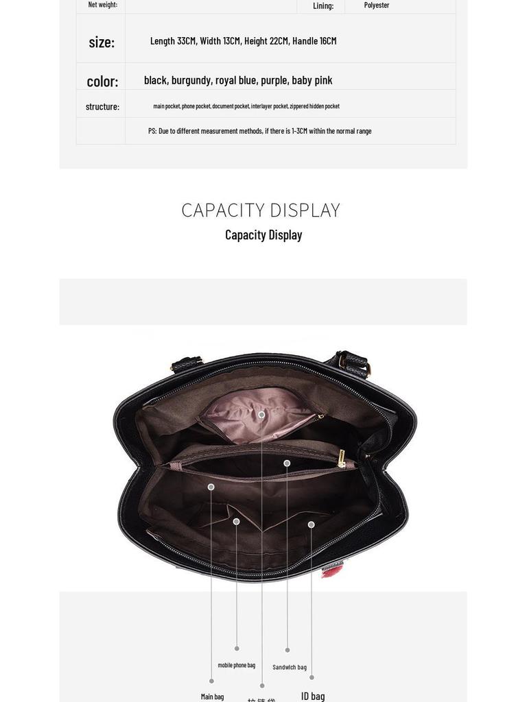 2021 New Large Capacity Fashion Crossbody Handbag for Middle-Aged Women