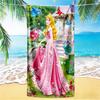1pc Princesses Magical Garden Beach Towel,quick Drying Absorbent Beach Towel,outdoor Sports Swimming Beach towel,Soft and Comfortable Y71612